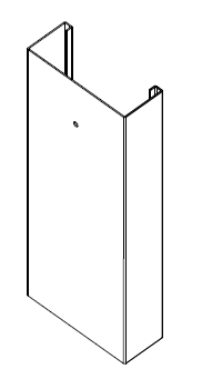 4 7/8" Throat 16 Gauge Cased Opening Knock-Down Frame Reinforced for Double Acting Traffic Doors