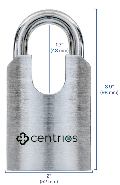 Centrios Smart Padlock CEP200, US26D-Satin Chrome *COMING SOON*COMING SOON*COMING SOON*