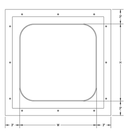 Raptor 18" x 18" GFRG Ceiling Access Door