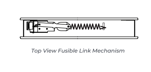 NGP L-1900 Fire Rated Fusible Link Door Louver Kit, Adjustable Z-Blade, for 1 3/4" Thick Doors Up To 90 Min Fire Rated