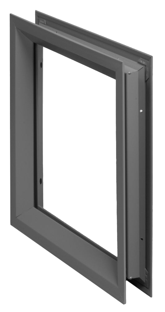 NGP L-FRA100 Lite Kit for use with 3/16″, 1/4" or 5/16" thick Glass, for use in 1 3/4" Thick Doors - Glass Not Included.