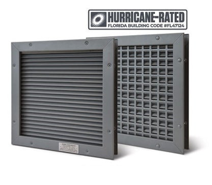 NGP L-VRSG-2-TB Hurricane Rated Vandal-Resistant Security Door Louver Kit