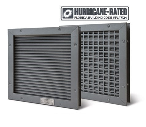 NGP L-VRSG-2-TB Hurricane Rated Vandal-Resistant Security Door Louver Kit