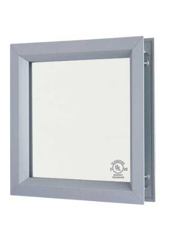 Rockwood LT-B1 Vision Lite Kit Complete Pack - Includes Vision Kit, 3/16" Thick Fire/Safety Rated Ceramic Glass & Glazing Tape, 90 Min Rated