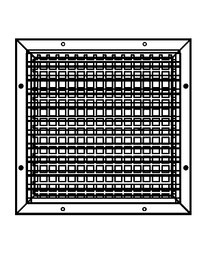 Rockwood LV-WS Windstorm Door Louver Kit, Galv Steel, 1 3/4" Thick Doors