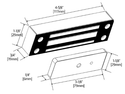 Securitron MCL Magnetic Cabinet Lock, 24 Volts