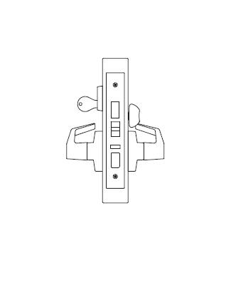 PDQ MR154 Apartment Entry Function w/ Deadbolt Mortise Lock, C-Keyway, Lever x SJ-Rose Trim, US32D/630-Satin Stainless Steel