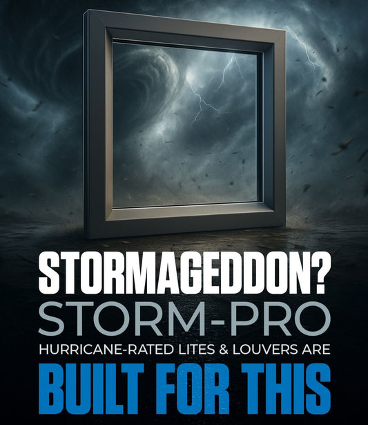 NGP STORM-PRO-HR Hurricane-Rated Vision Lite Kit with 1/2″ Thick Laminated Hurricane Glass - Complete Kit