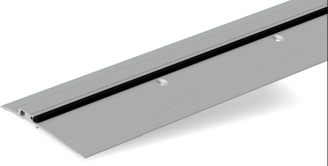 NGP 896V-ADJ Adjustable ADA Compliant Bumper Threshold w/ Vinyl Seal - 5" x 1/2"