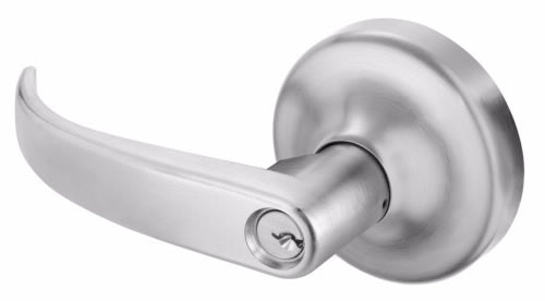 Yale PB446F Exit Device Trim, C-Keyway x Keyed Random, 626-Satin Chrome - Classroom Function