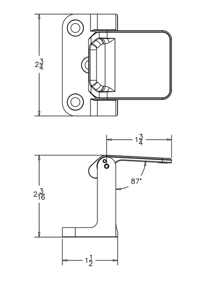 Pemko PDLAA Hospitality Privacy Door Latch