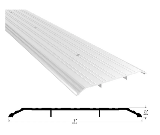 Pemko 176A Door Saddle Threshold 7" Width x 1/2" Height, Mill Finish Aluminum