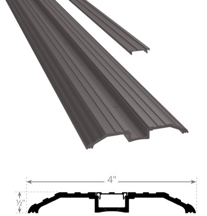 Pemko 650 Series Concealed Fastener Flat Saddle Threshold 4 Inch x 1/2 Inch