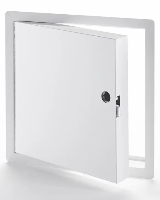 PFI Fire Rated & Insulated Steel Access Door with Mortise Cylinder Slam Latch, Exposed Flange - for Ceiling or Wall Applications