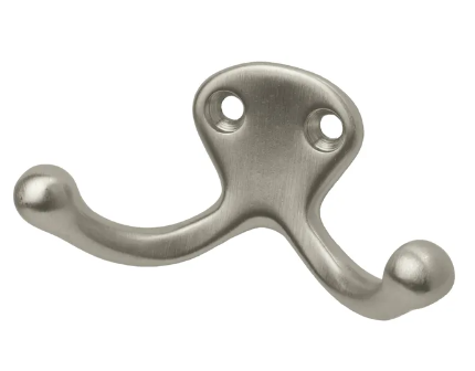 Rocwkood 796 Small Double Coat Hook x US26D-Satin Chrome