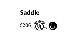 Reese S206A 36 inch x 6 inch x 1/2 inch Mill Aluminum Threshold Saddle, ADA Compliant