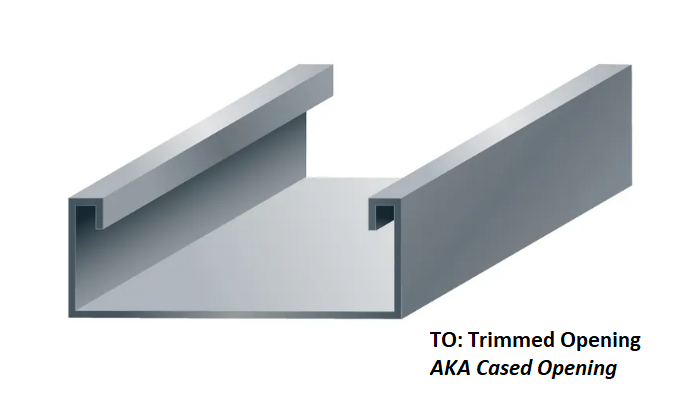 4 7/8" Throat 16 Gauge Cased Opening Knock-Down Frame Reinforced for Double Acting Traffic Doors