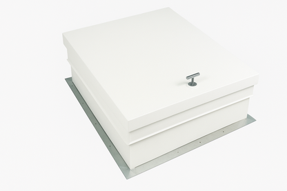 Commercial Roof Hatch, Model TRH, Heavy Duty 14 Gauge Galv Steel, Prime Painted, with Interior & Exterior Handle