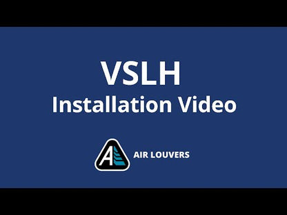 Air Louvers VSLH Slimline Complete PAK Metal Vision Kit with 1/4" Clear Tempered Glass Included, for 1 3/4" Thick Doors, Dark Bronze Finish