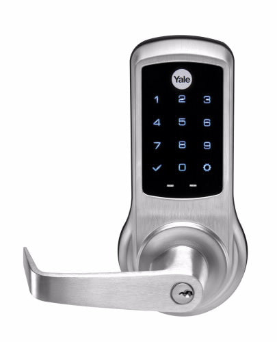 Yale AU-NTB622-NR NexTouch Series Stand Alone Keyless Lock, Touch Screen, Key Bi-Pass, PARA Keyway, US26D-Satin Chrome main image