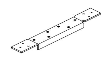 4 1/2" Hinge Reinf. x .134 (Standard Weight), A40 Galv Steel main image