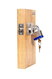 ABH 1880 Slidebolt Padlock Latch, Satin Stainless Steel (Padlock Not Included) main image