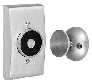 ABH 2100 Electromagnetic Door Holder - Recessed Wall Mount, US28-Alum Finish main image