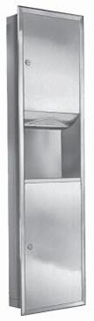 Bradley # 235 Towel Dispenser/Waste Receptacle - Recessed, 4.2 Gallon Capacity main image