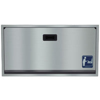 Bradley 962 Baby Changing Station, Satin Stainless Steel main image