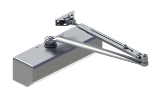 Hager 5300 Door Closer, Surface Mount, 1-6 Adjustable, Sprayed Aluminum Finish main image