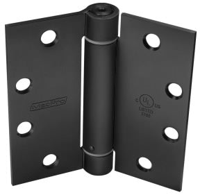 McKinney MPS60 Adjustable UL Spring Hinge, 4 1/2" x 4 1/2", BSP-Black, (Box of 3-Hinges) main image