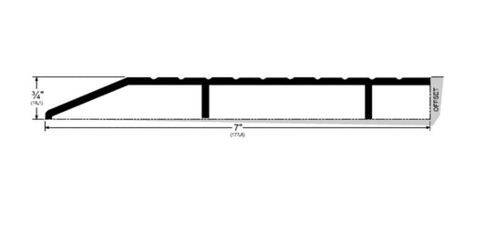 Pemko 1877 Half Saddle Threshold x 7-inch Wide x 3/4-inch Offset main image