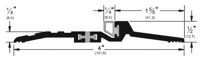 Pemko 278x224AFGT Thermal Barrier Latching Panic Threshold, 4-inch Deep main image