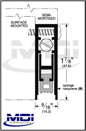 Pemko 4131 Automatic Door Bottom w/ Neoprene Seal main image