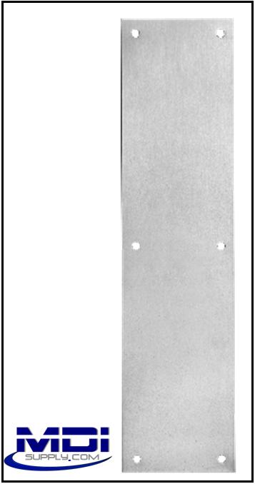 Rockwood 70C 4-inch x 16-inch Push Plate, US32D-Satin Stainless Steel main image