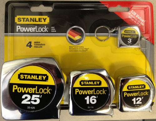 Stanley Powerlock Tape Measure Set (4-Piece) main image