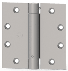 Hager EC1105 4.5 inch x 4.5 inch UL Listed Spring Hinges, Prime-Coat Finish, 3-Hinges Per Box main image