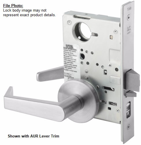 Yale 8807FL Entrance Mortise Lock (F04), Lever Trim, US26D-Satin Chrome, For 1 3/4" Thick Doors main image