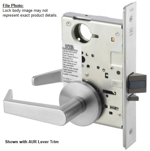 Yale 8808FL Classroom Mortise Lock (F05), Lever Trim, US26D-Satin Chrome, For 1 3/4-inch Thick Doors main image