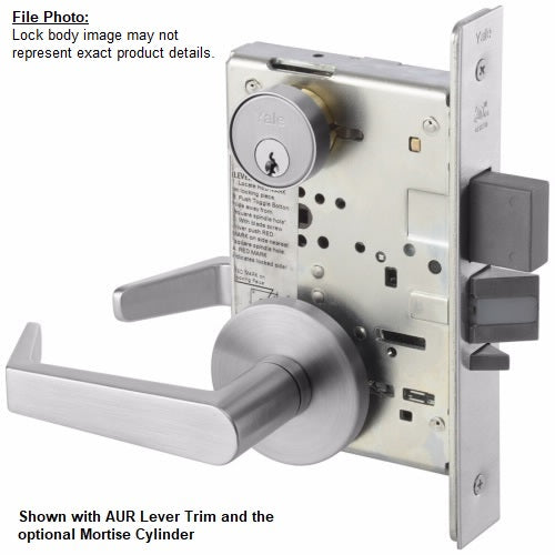 Yale 8847FL Apartment Entry Mortise Lock (F20), Lever Trim, US26D-Satin Chrome, For 1 3/4-inch Thick Doors main image