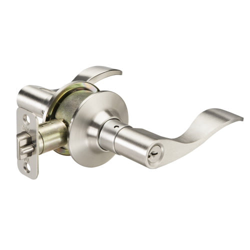 Yale YE73 Entry Function, Keowee Lever, Right Hand, US15-Satin Nickel main image