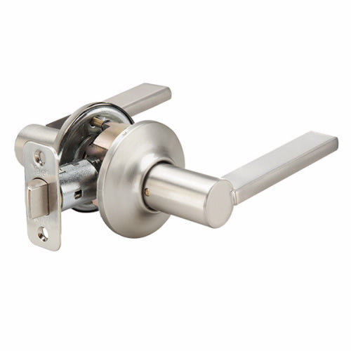 Yale YH11 Passage Function, Valdosta Lever, US15-Satin Nickel main image